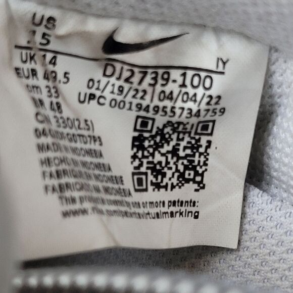 Nike Air Force 1 '07 Low 'White Gum Brown' Size 15 Casual Shoe DJ2739-100 - Picture 9 of 10